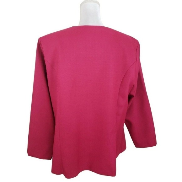 Vintage BFA ~Woman Plus Size 20W~ Raspberry Skirt/Blazer2 Pc. Suit Unlined. - Picture 9 of 16